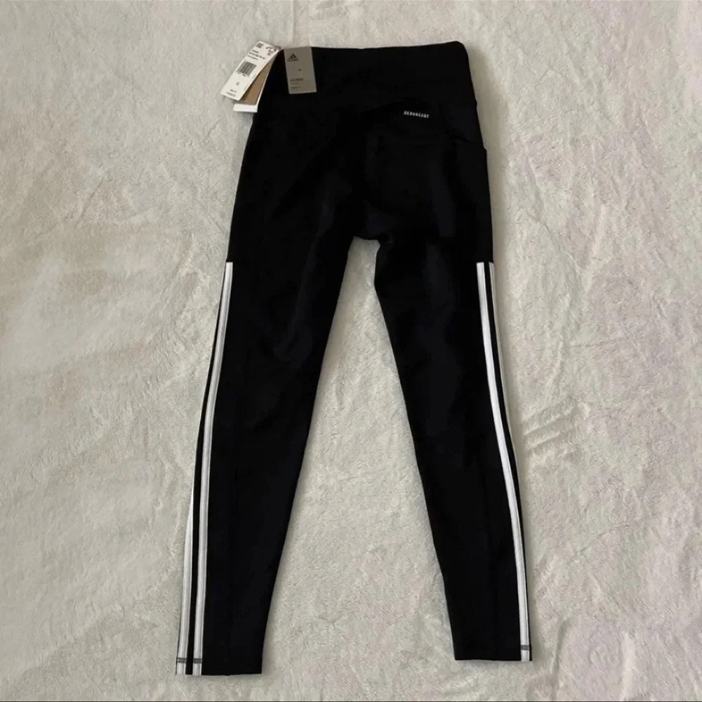 (NWT) Adidas Women’s 7/8 3-Stripe Active Legging in Black - Picture 10 of 12